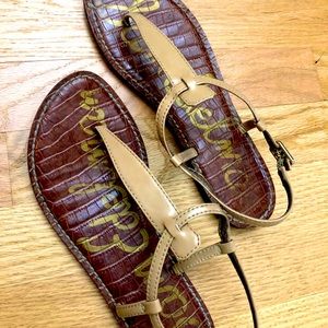 Sam Edelman Nude Gigi Thong Sandals, size 7.5